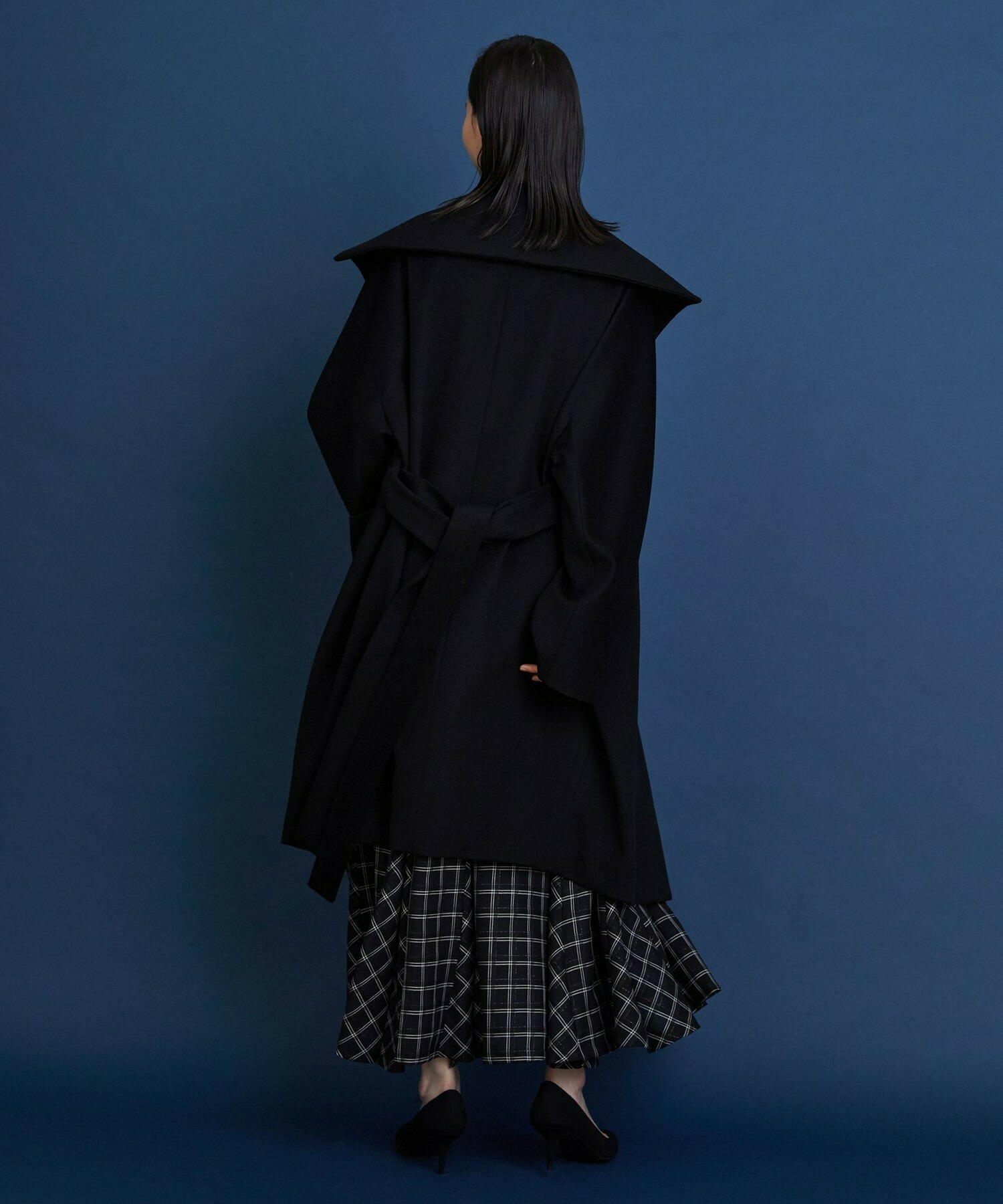 【COUTURIER】ピュアカシミヤロングコート 詳細画像 ブラック 3