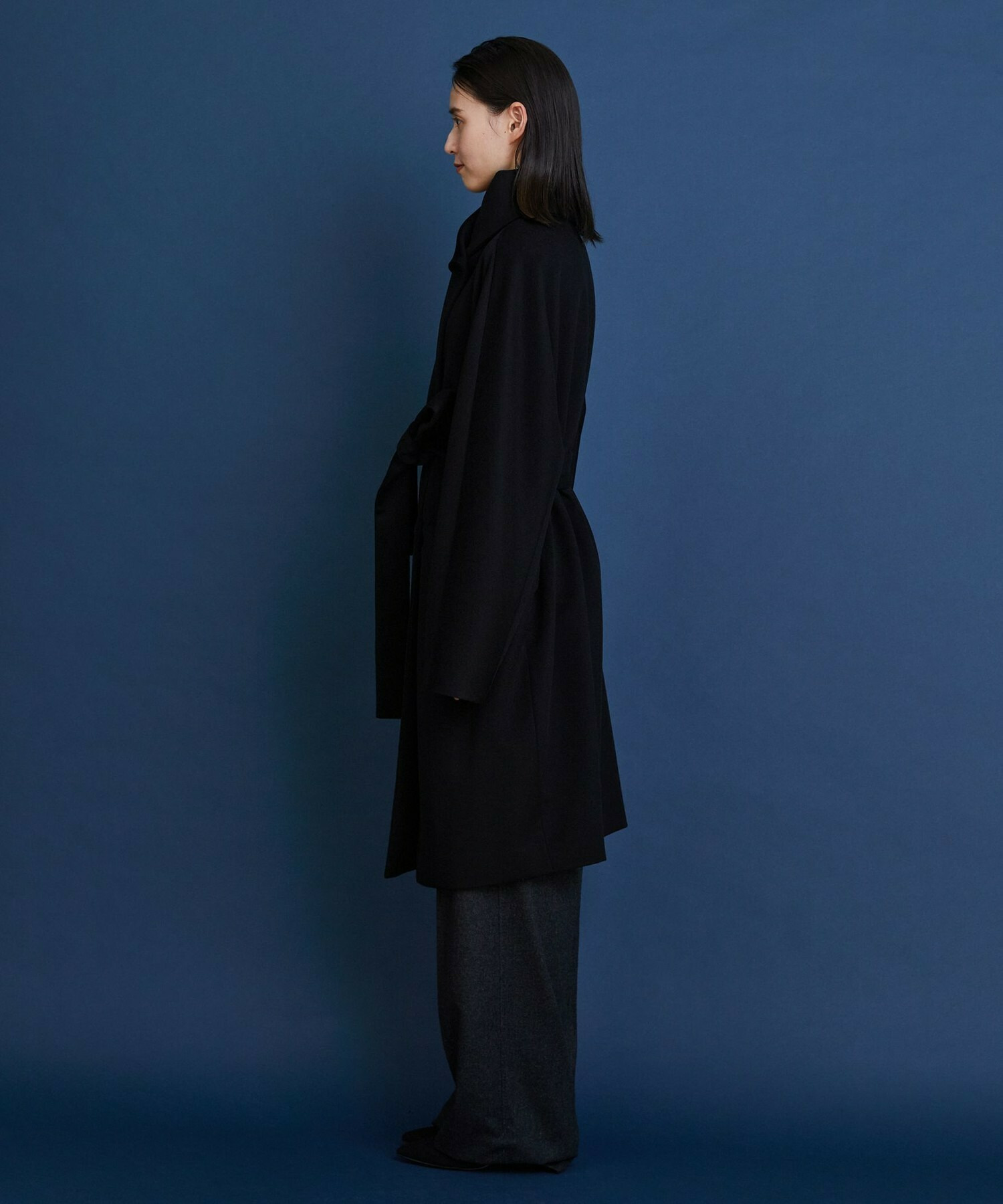 【COUTURIER】ピュアカシミヤロングコート 詳細画像 ブラック 9