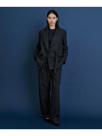 【COUTURIER】ウールカシミヤテーラードジャケット 詳細画像 チャコールグレー 5