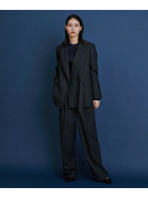 【COUTURIER】ウールカシミヤテーラードジャケット 詳細画像 チャコールグレー 8