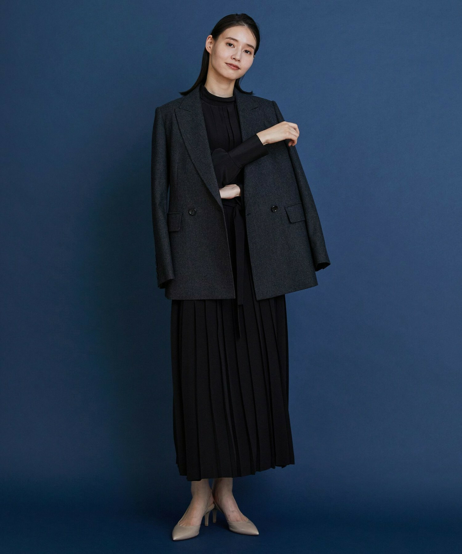 【COUTURIER】ウールカシミヤテーラードジャケット 詳細画像 チャコールグレー 13