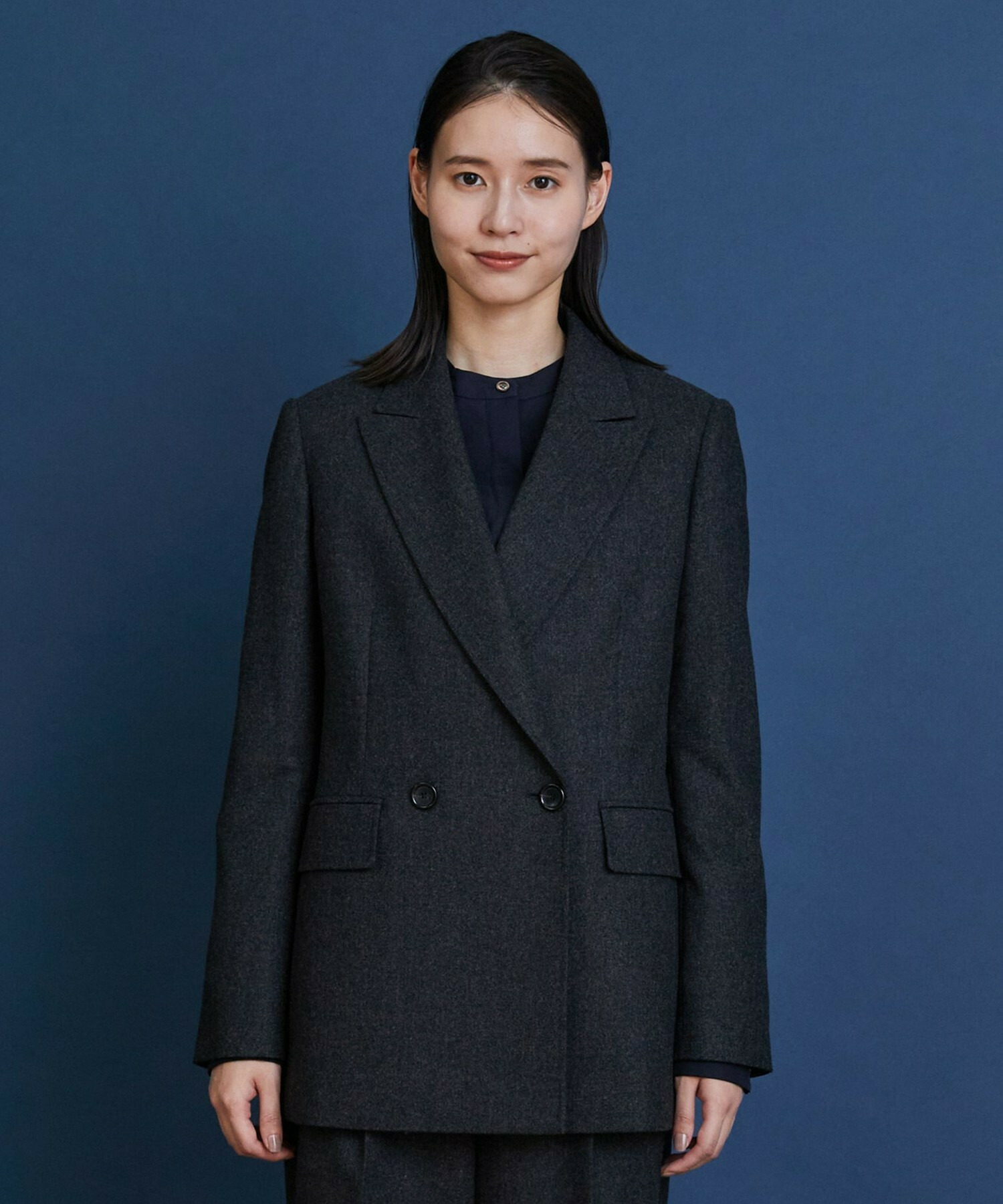 【COUTURIER】ウールカシミヤテーラードジャケット 詳細画像 チャコールグレー 15