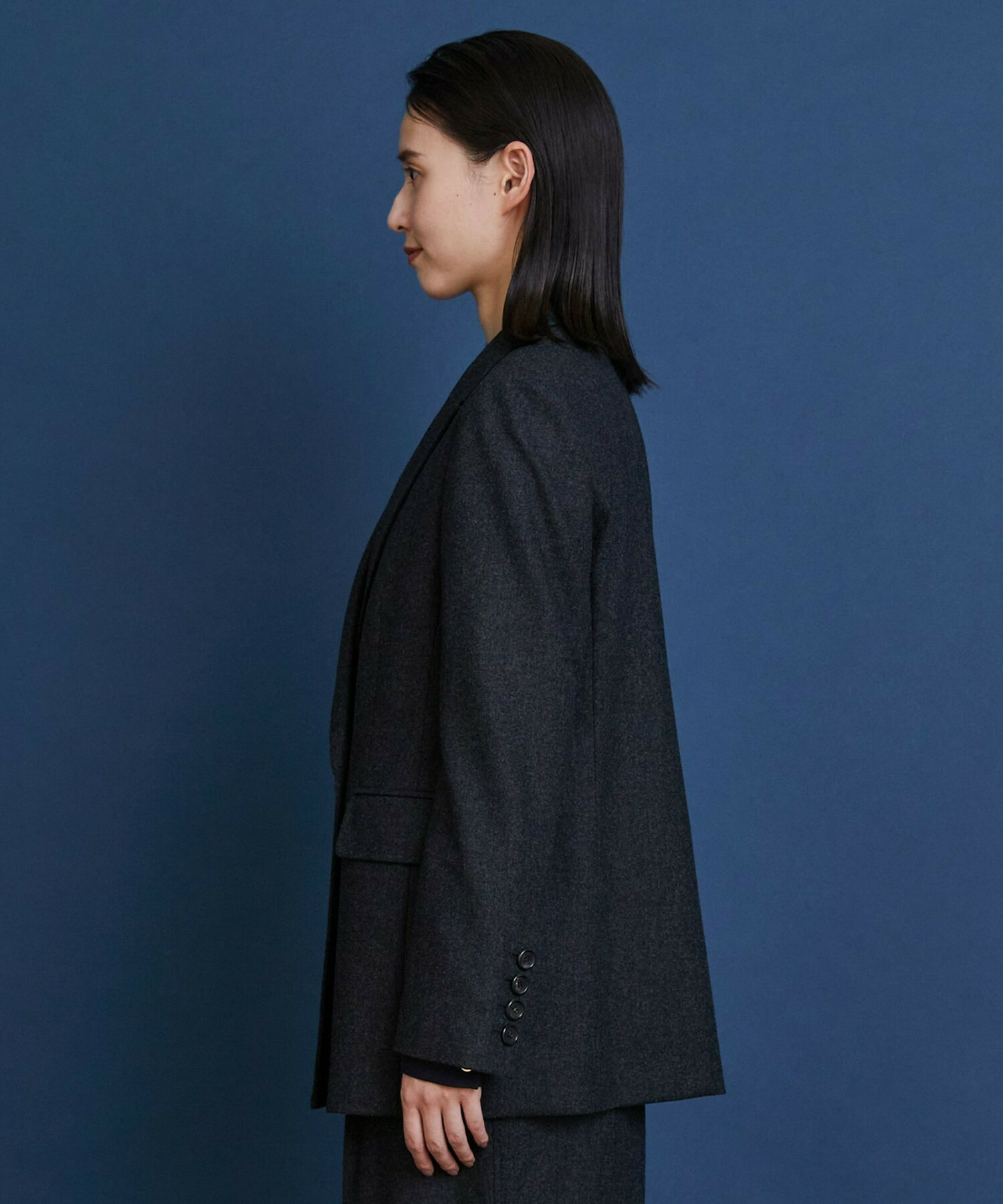 【COUTURIER】ウールカシミヤテーラードジャケット 詳細画像 チャコールグレー 16