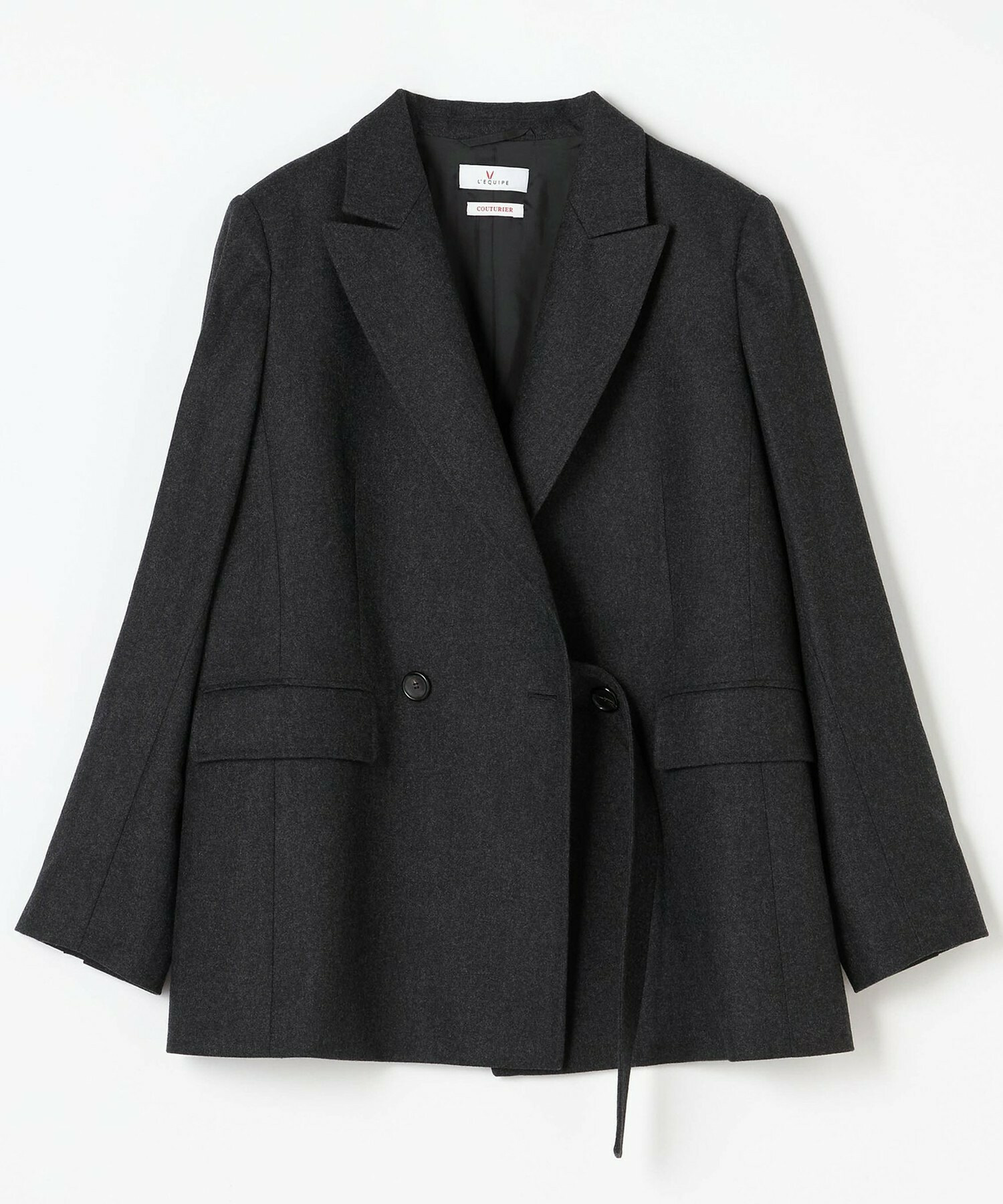 【COUTURIER】ウールカシミヤテーラードジャケット 詳細画像 チャコールグレー 19