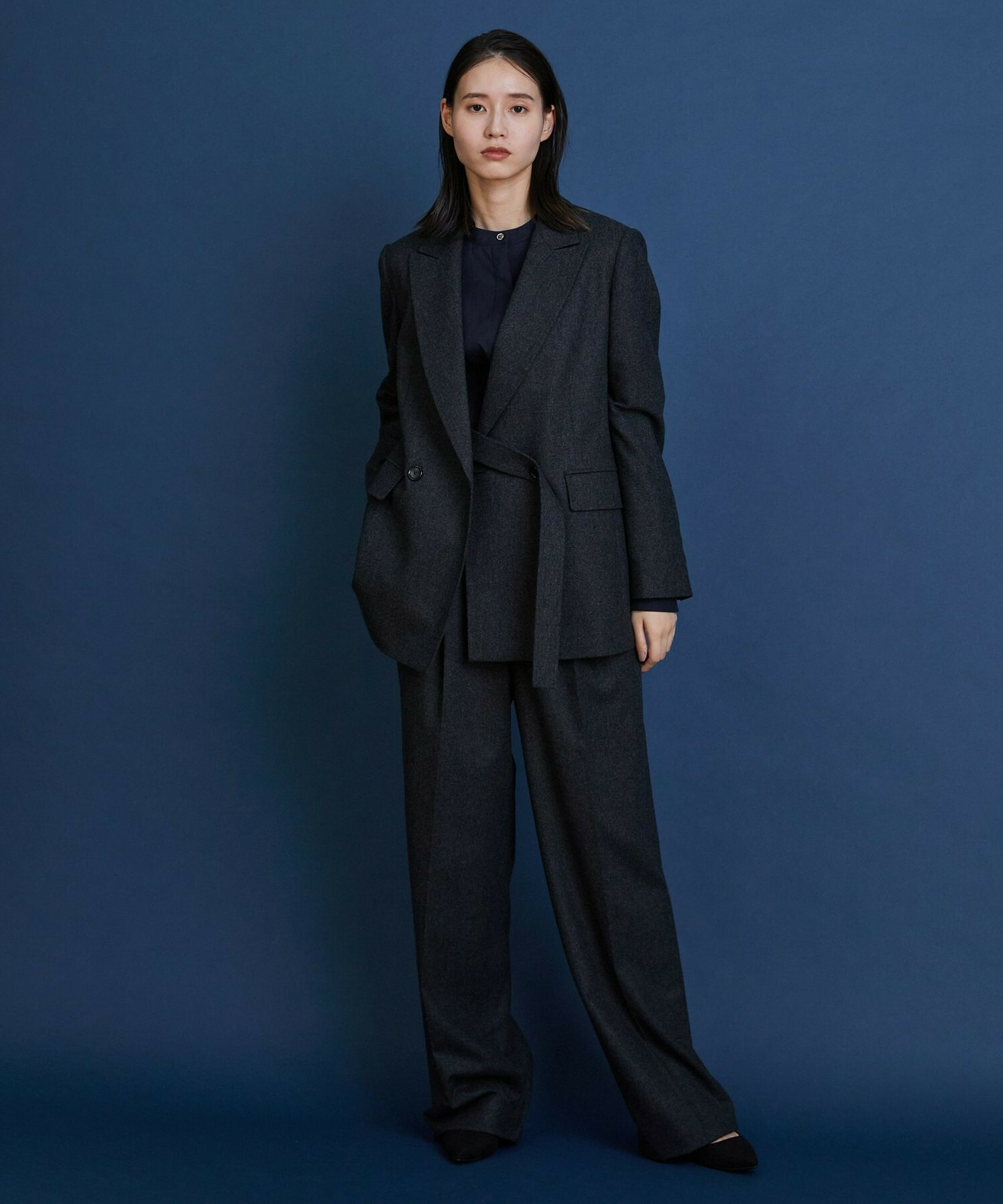 【COUTURIER】ウールカシミヤテーラードジャケット 詳細画像 チャコールグレー 8