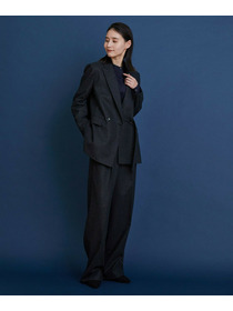 【COUTURIER】ウールカシミヤストレートパンツ 詳細画像 チャコールグレー 11