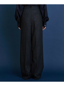 【COUTURIER】ウールカシミヤストレートパンツ 詳細画像 チャコールグレー 17