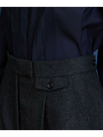 【COUTURIER】ウールカシミヤストレートパンツ 詳細画像 チャコールグレー 18