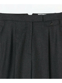 【COUTURIER】ウールカシミヤストレートパンツ 詳細画像 チャコールグレー 21