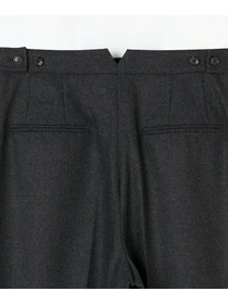 【COUTURIER】ウールカシミヤストレートパンツ 詳細画像 チャコールグレー 23