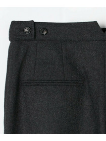【COUTURIER】ウールカシミヤストレートパンツ 詳細画像 チャコールグレー 24