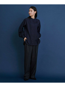 【COUTURIER】ウールカシミヤストレートパンツ 詳細画像 チャコールグレー 3