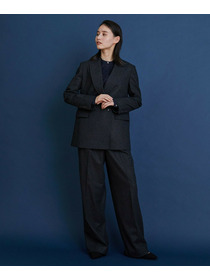 【COUTURIER】ウールカシミヤストレートパンツ 詳細画像 チャコールグレー 8