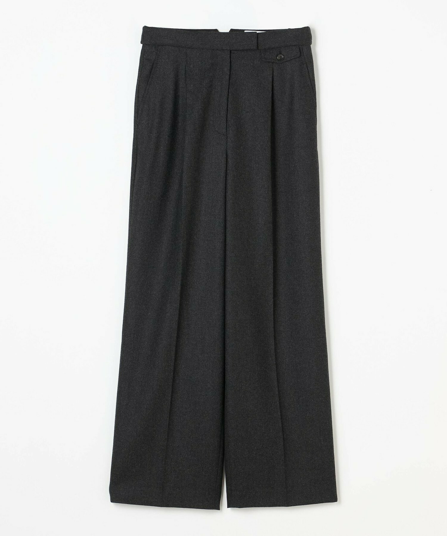 【COUTURIER】ウールカシミヤストレートパンツ 詳細画像 チャコールグレー 19
