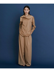 【COUTURIER】ピュアキャメルワイドパンツ 詳細画像 キャメル 1