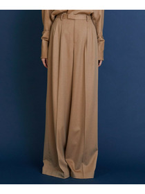 【COUTURIER】ピュアキャメルワイドパンツ 詳細画像 キャメル 3