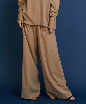 【COUTURIER】ピュアキャメルワイドパンツ 詳細画像 キャメル 1