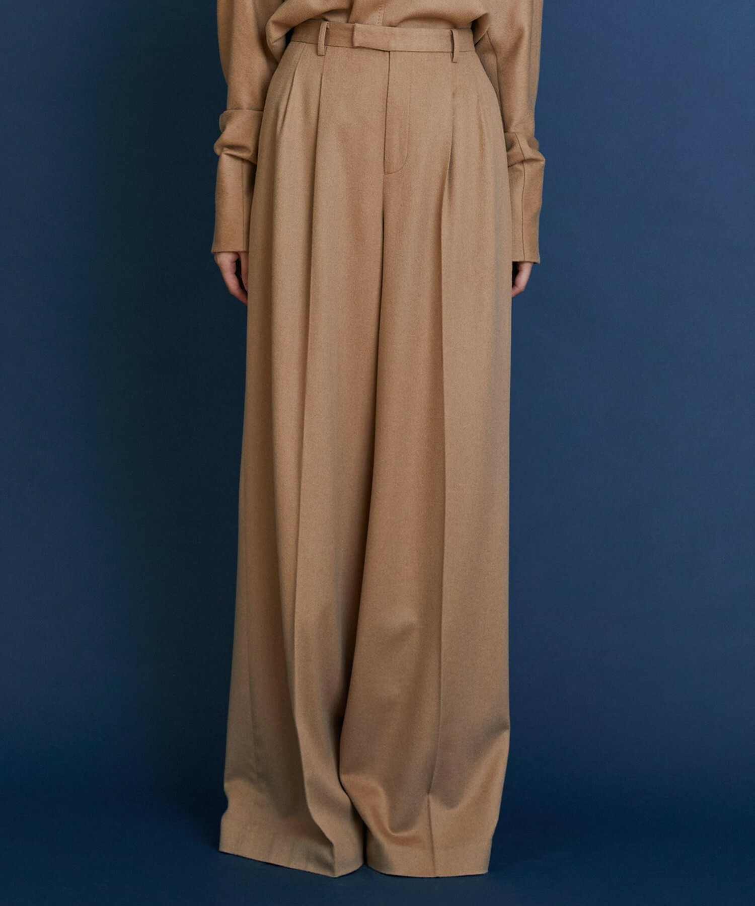 【COUTURIER】ピュアキャメルワイドパンツ 詳細画像 キャメル 3