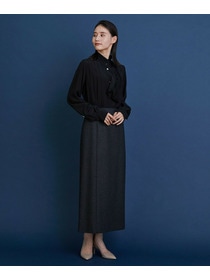 【COUTURIER】ウールカシミヤスカート 詳細画像 チャコールグレー 3