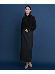 【COUTURIER】ウールカシミヤスカート 詳細画像 チャコールグレー 4