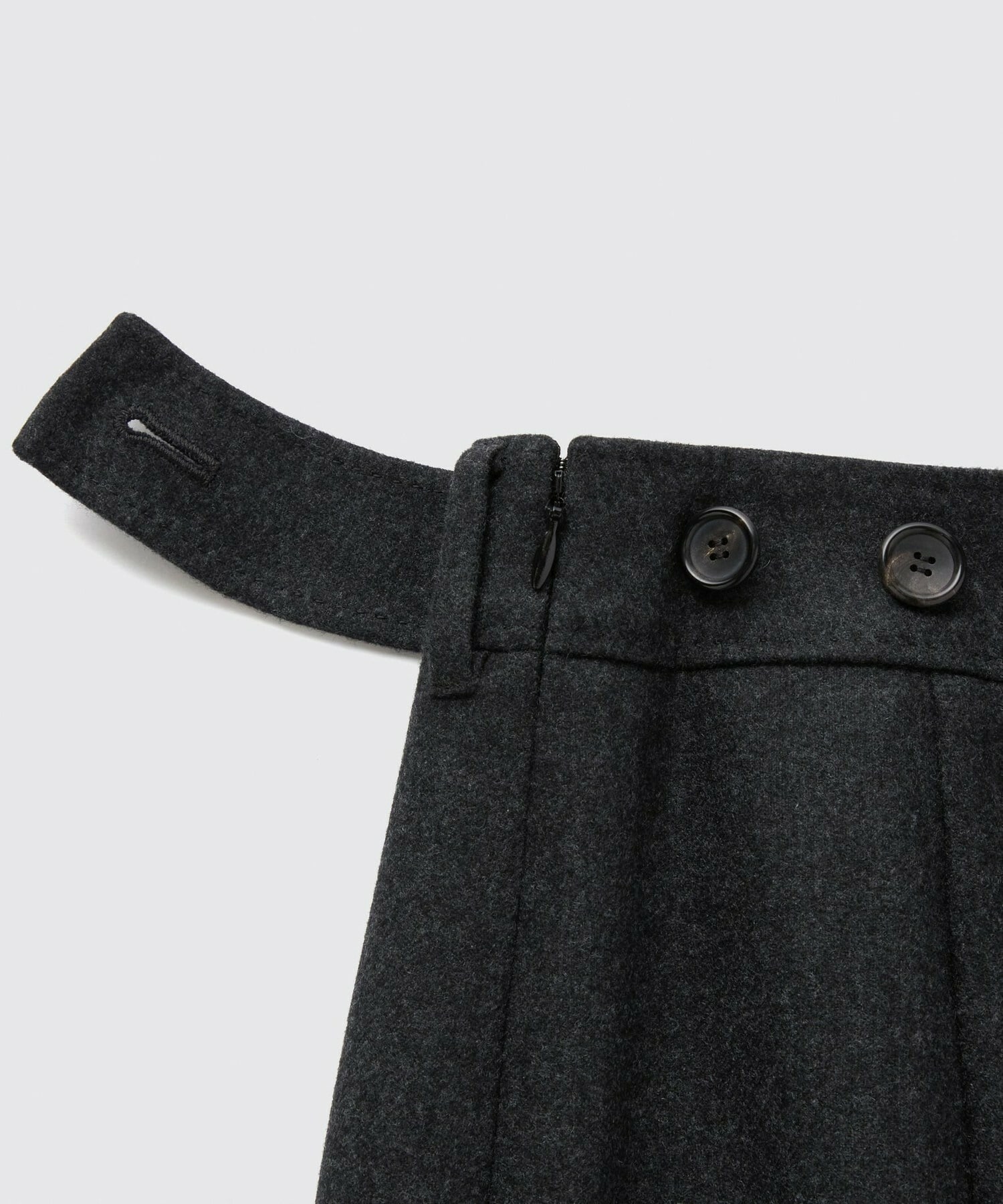 【COUTURIER】ウールカシミヤスカート 詳細画像 チャコールグレー 13