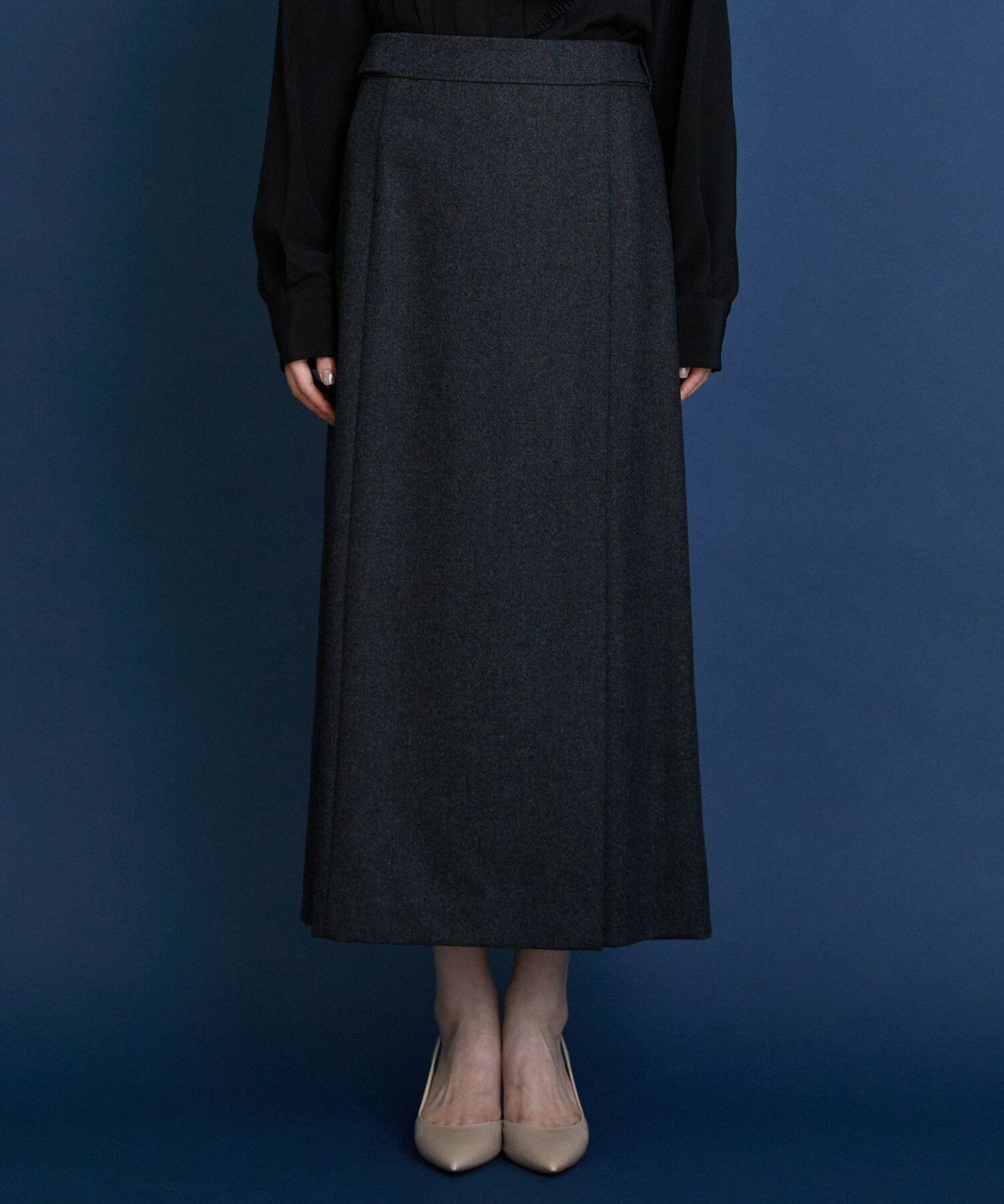 【COUTURIER】ウールカシミヤスカート 詳細画像 チャコールグレー 7