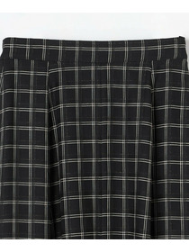【COUTURIER】ウールシアーチェックフレアスカート 詳細画像 ブラック 14