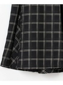 【COUTURIER】ウールシアーチェックフレアスカート 詳細画像 ブラック 15
