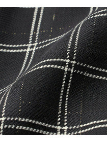 【COUTURIER】ウールシアーチェックフレアスカート 詳細画像 ブラック 16