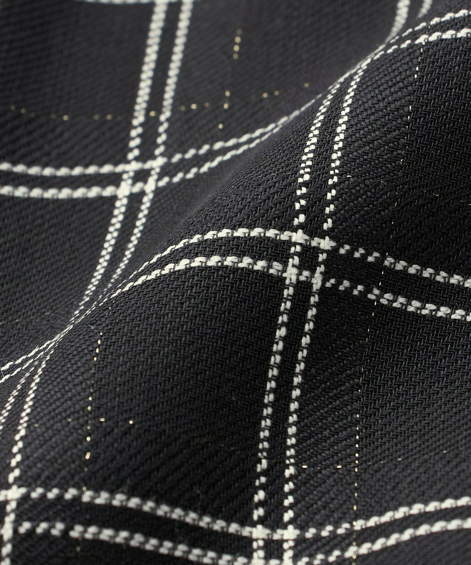 【COUTURIER】ウールシアーチェックフレアスカート 詳細画像 ブラック 16