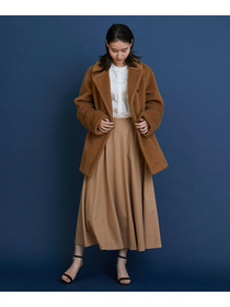 【COUTURIER】ピュアキャメルフレアスカート 詳細画像 キャメル 6