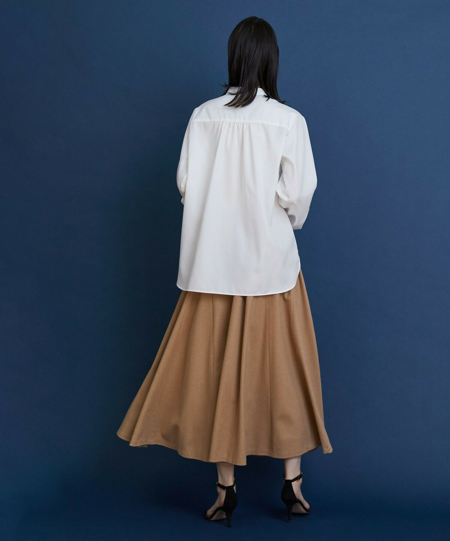 【COUTURIER】ピュアキャメルフレアスカート 詳細画像 キャメル 4