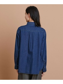 【L'EQUIPE】［eclat 2025年11月号掲載商品］5.9ozデニムシャツ 詳細画像 ブルー 14