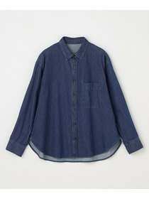 【L'EQUIPE】［eclat 2025年11月号掲載商品］5.9ozデニムシャツ 詳細画像 ブルー 15