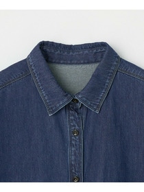 【L'EQUIPE】［eclat 2025年11月号掲載商品］5.9ozデニムシャツ 詳細画像 ブルー 17