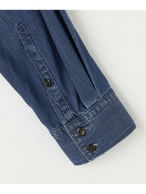 【L'EQUIPE】［eclat 2025年11月号掲載商品］5.9ozデニムシャツ 詳細画像 ブルー 18