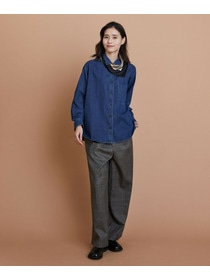 【L'EQUIPE】［eclat 2025年11月号掲載商品］5.9ozデニムシャツ 詳細画像 ブルー 3