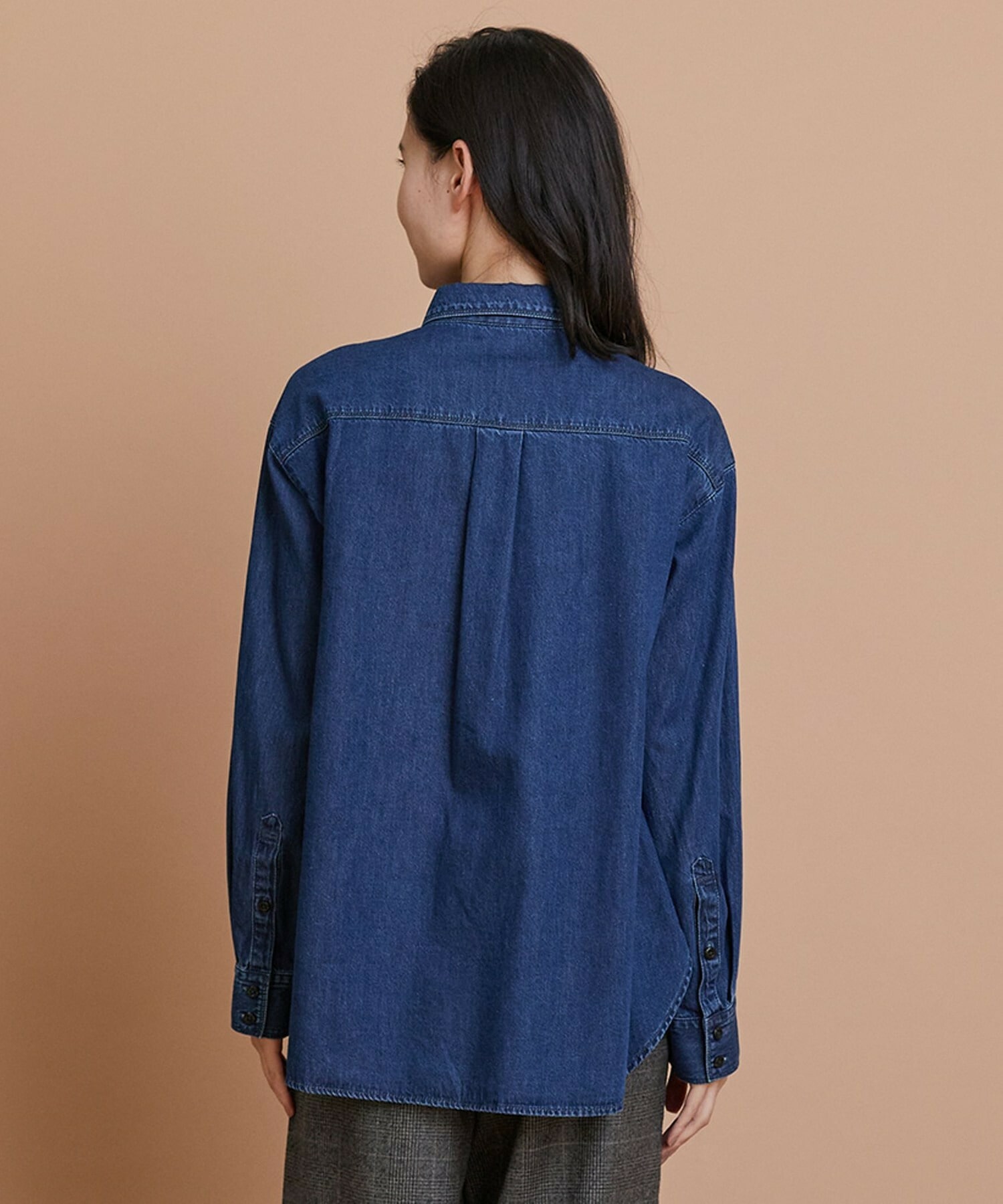 【L'EQUIPE】［eclat 2025年11月号掲載商品］5.9ozデニムシャツ 詳細画像 ブルー 14