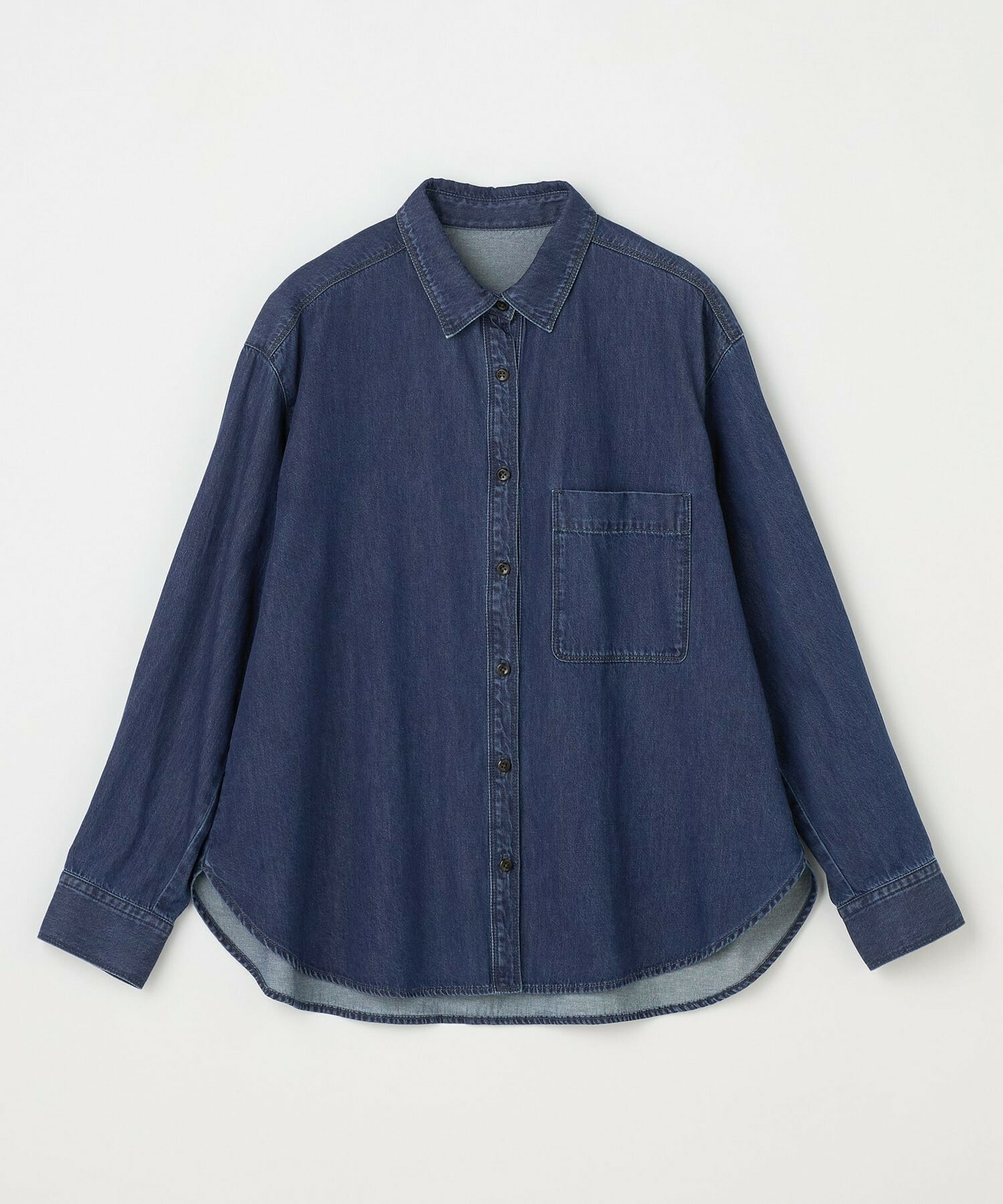 【L'EQUIPE】［eclat 2025年11月号掲載商品］5.9ozデニムシャツ 詳細画像 ブルー 15