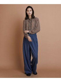 【L'EQUIPE】リヨセルデニムワイドパンツ 詳細画像 ブルー 10