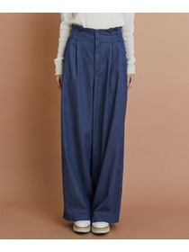 【L'EQUIPE】リヨセルデニムワイドパンツ 詳細画像 ブルー 12