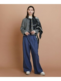 【L'EQUIPE】リヨセルデニムワイドパンツ 詳細画像 ブルー 4