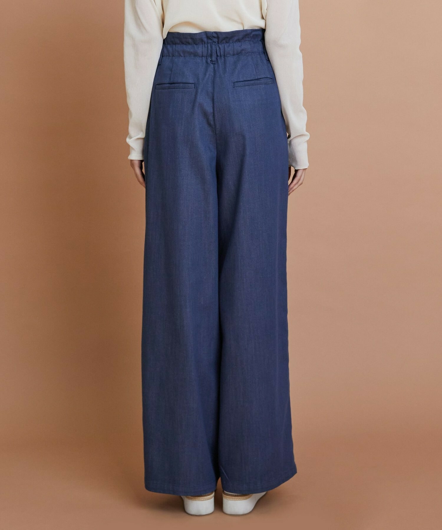 【L'EQUIPE】リヨセルデニムワイドパンツ 詳細画像 ブルー 14