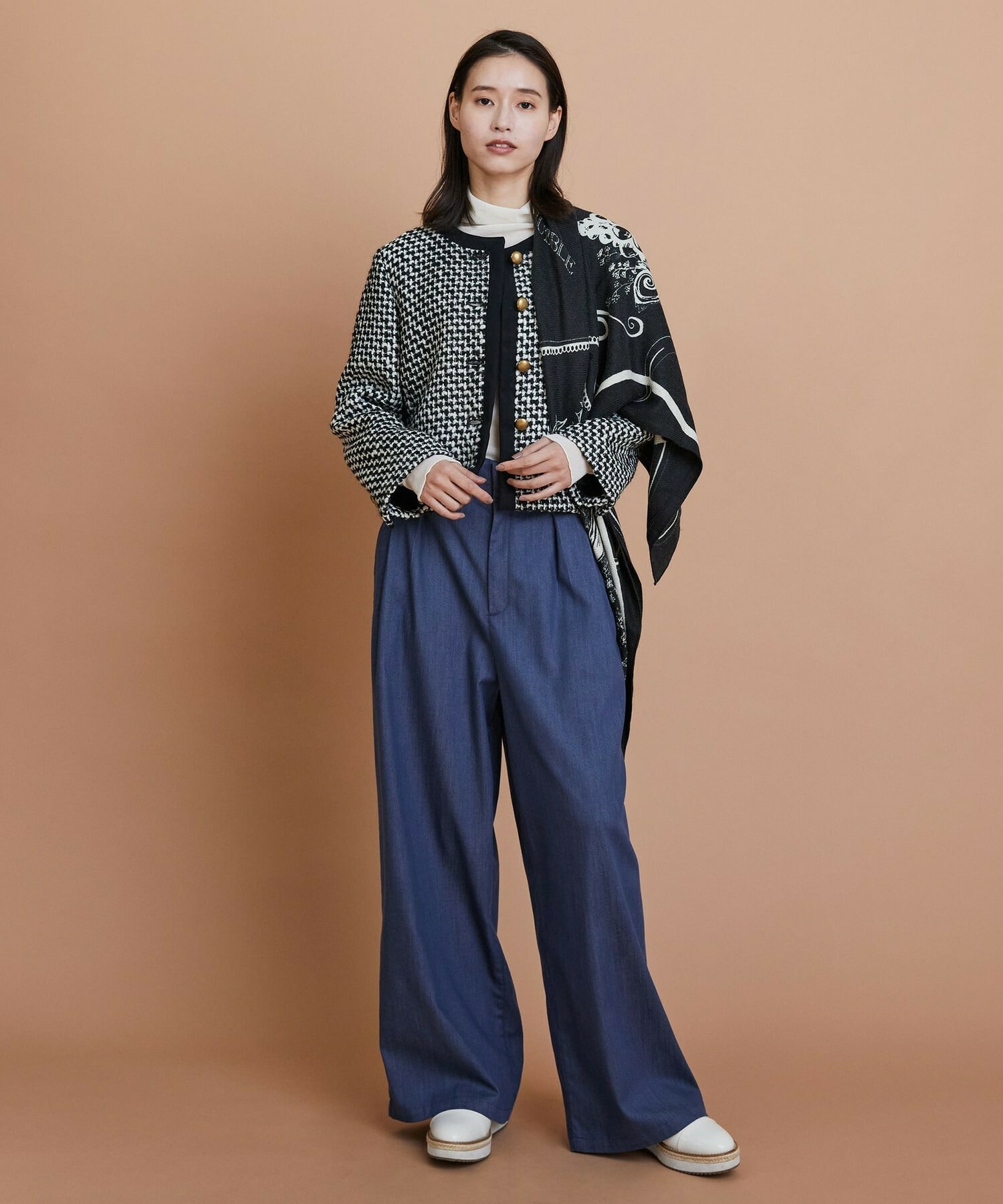 【L'EQUIPE】リヨセルデニムワイドパンツ 詳細画像 ブルー 4