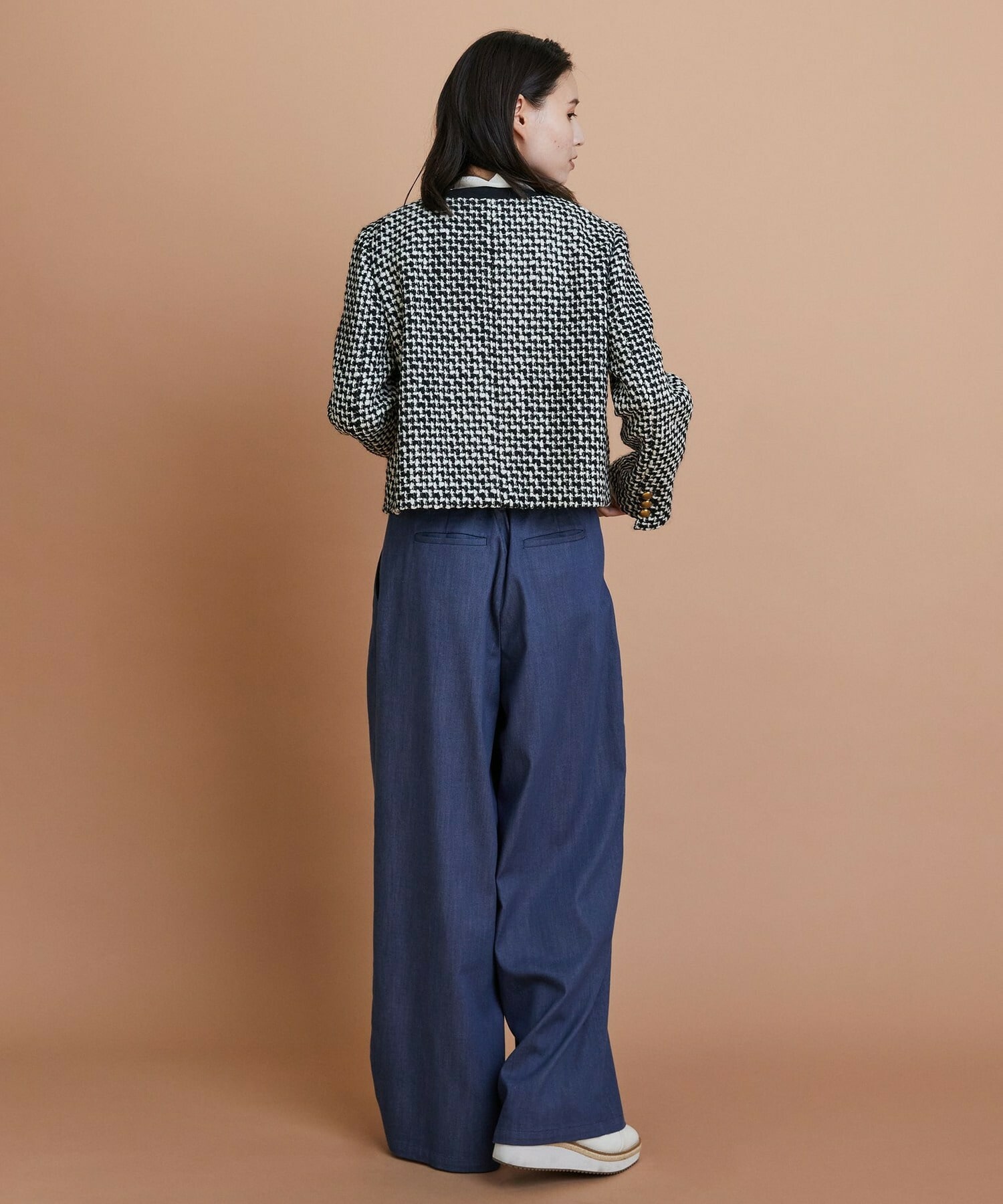 【L'EQUIPE】リヨセルデニムワイドパンツ 詳細画像 ブルー 6