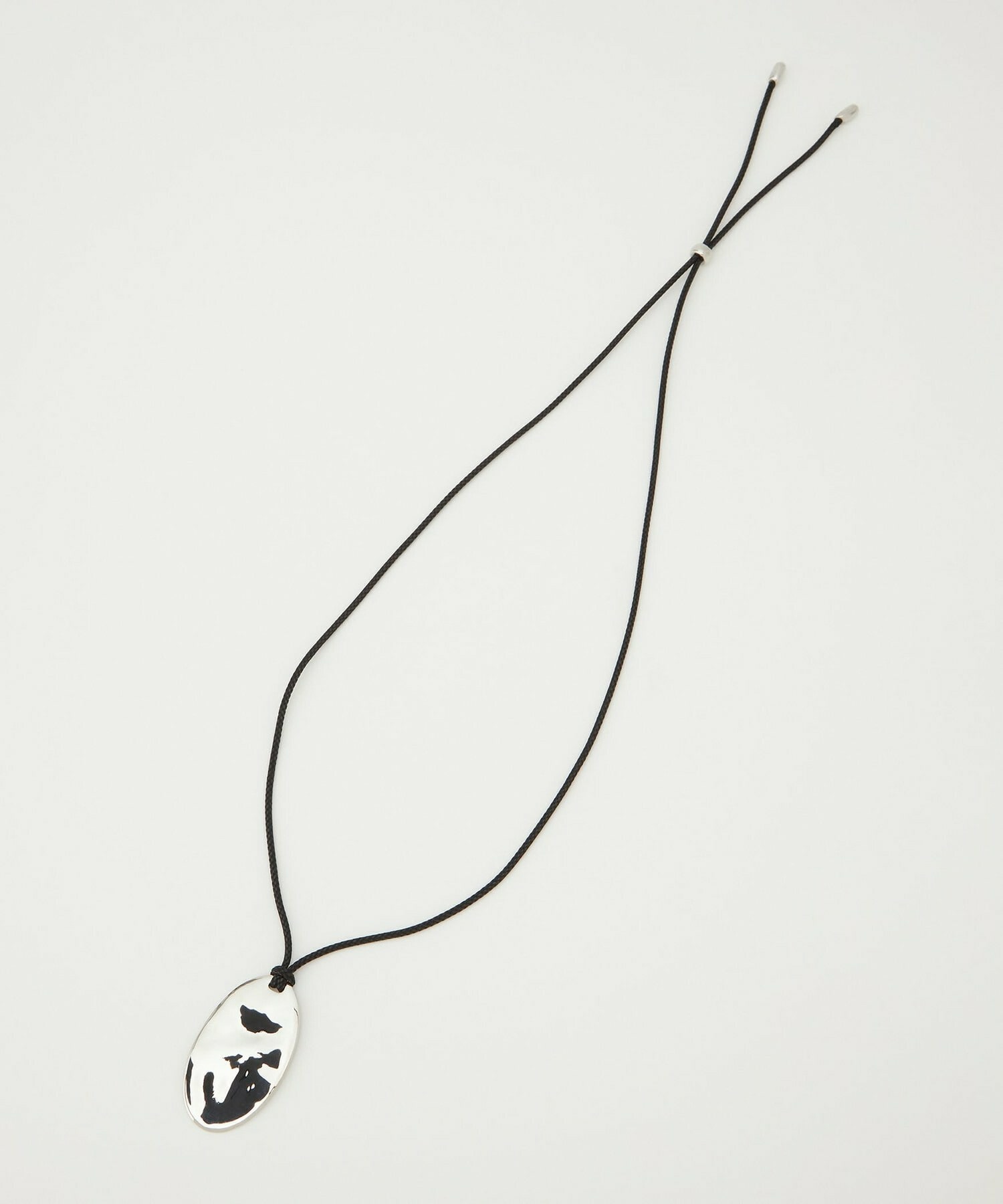 【L'EQUIPE】オーバルプレートネックレス 詳細画像 シルバー 7