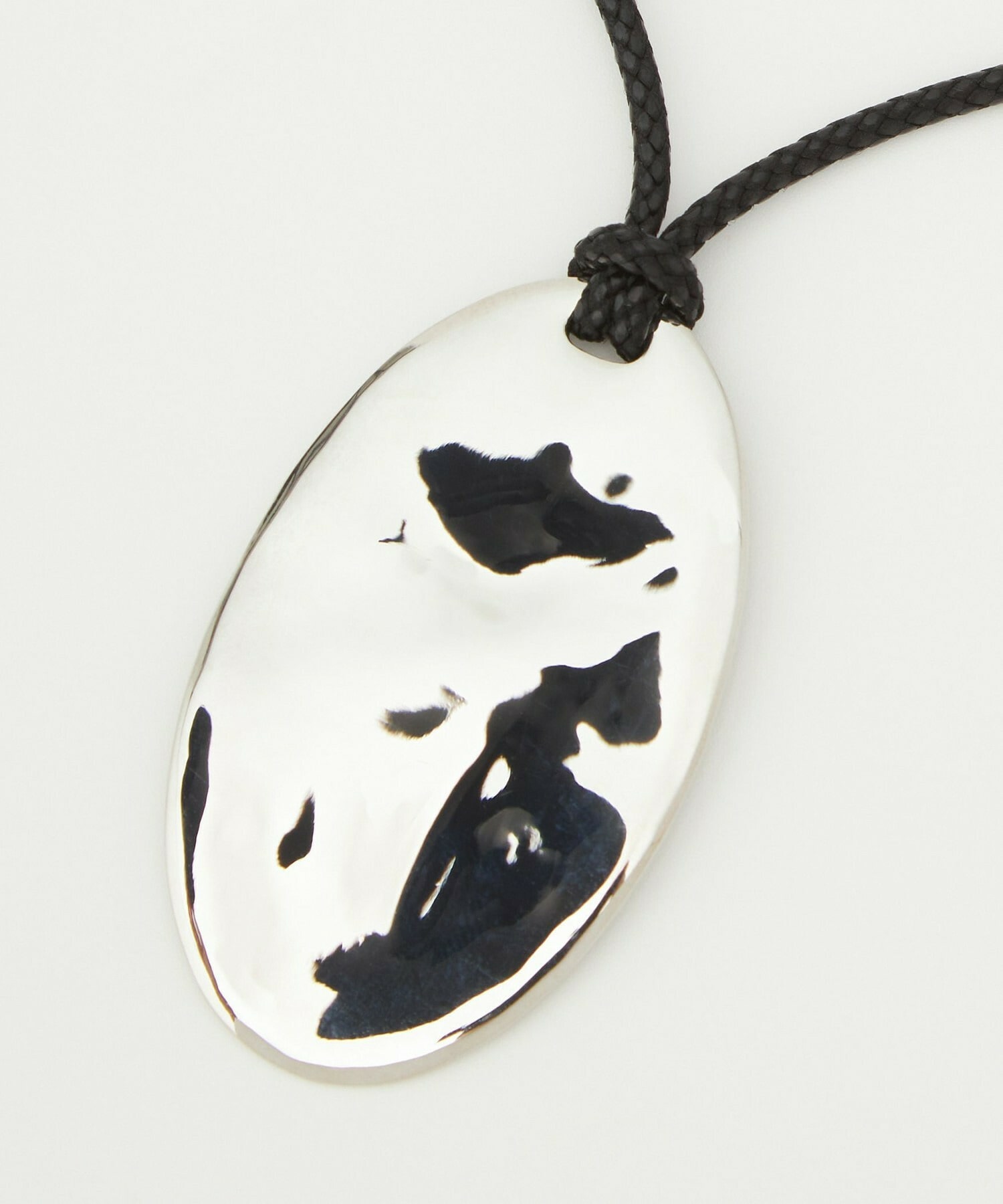 【L'EQUIPE】オーバルプレートネックレス 詳細画像 シルバー 9