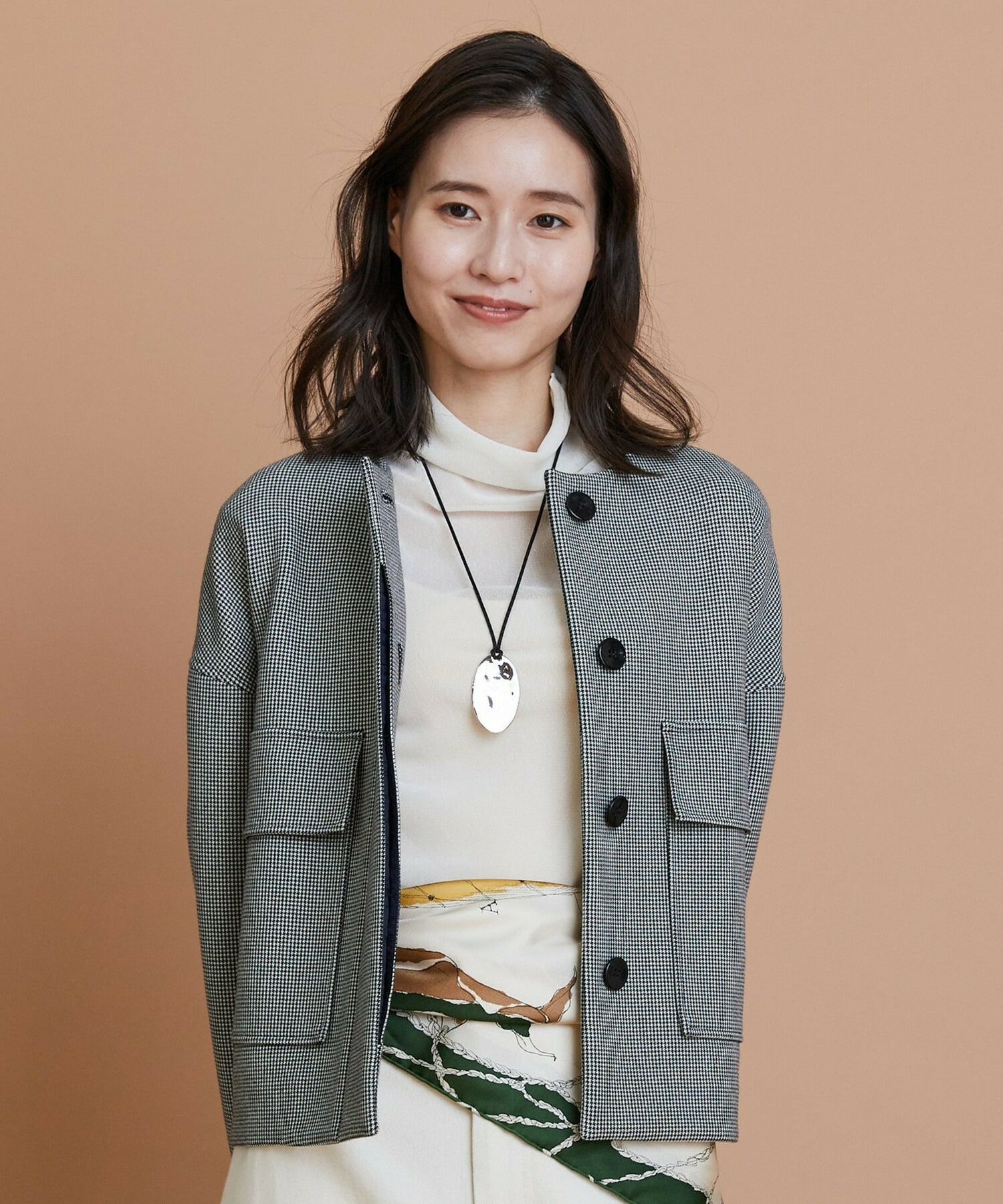 【L'EQUIPE】オーバルプレートネックレス 詳細画像 シルバー 1