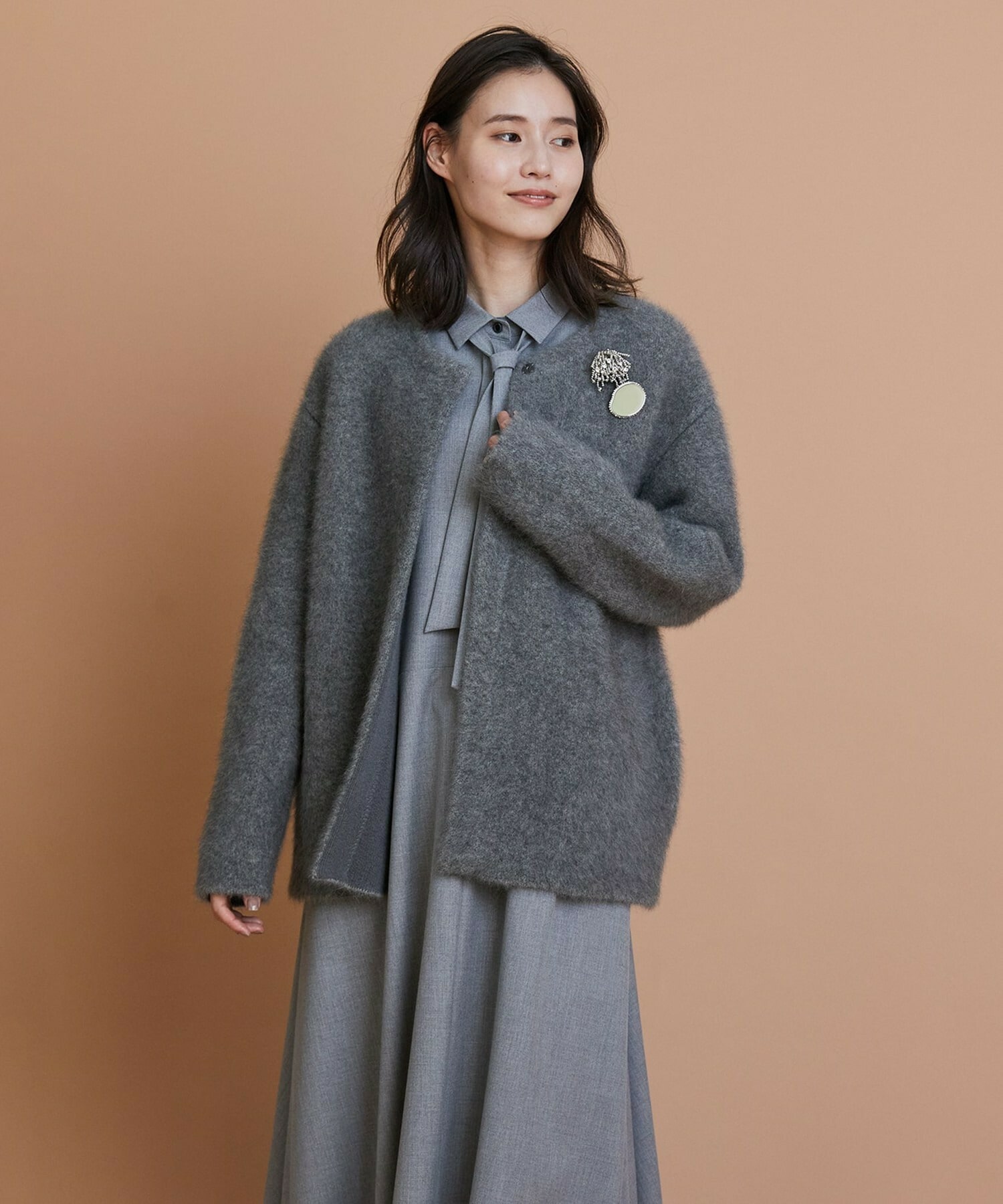 【L'EQUIPE】エポカラーブローチ 詳細画像 ブラック 2