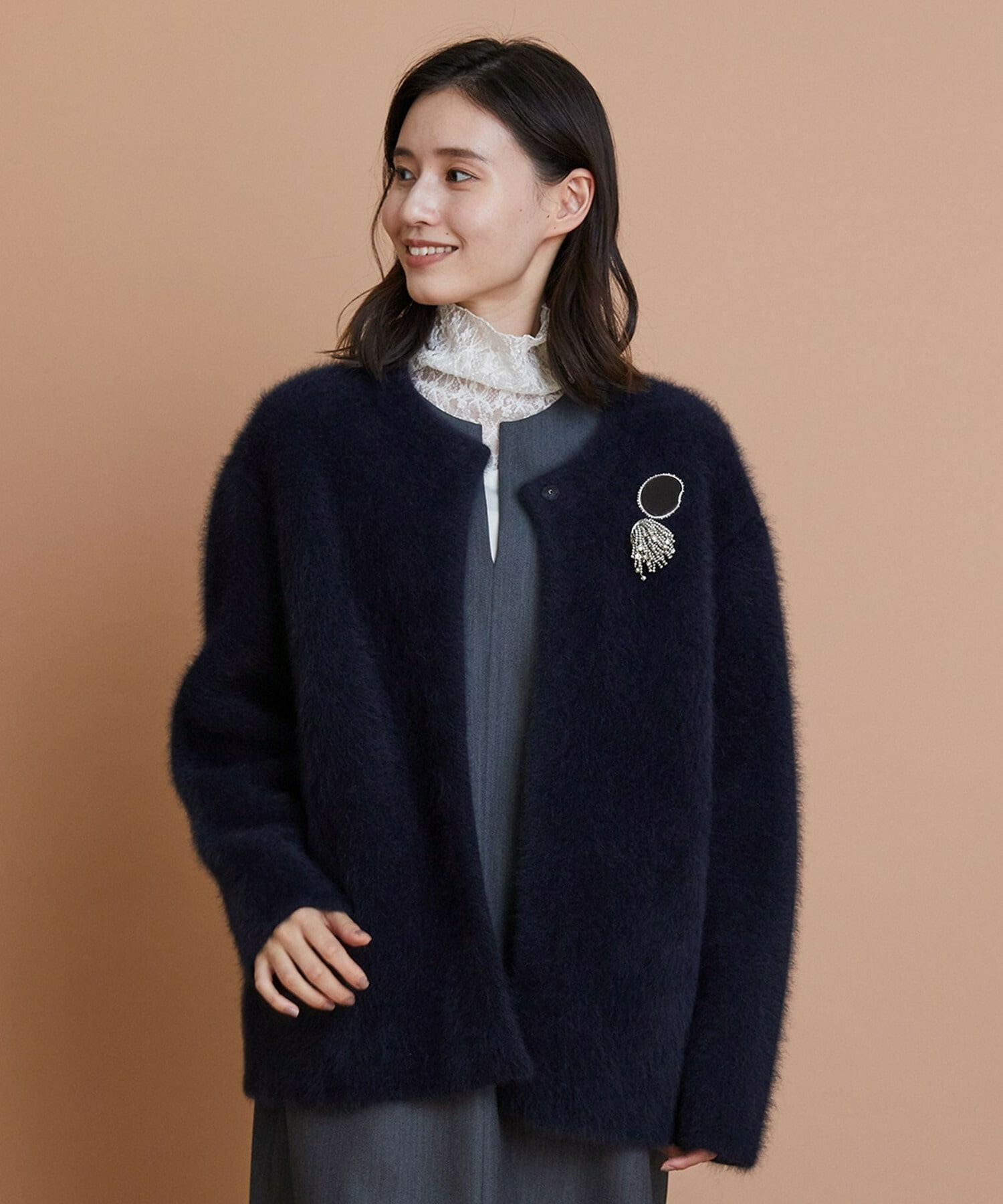 【L'EQUIPE】エポカラーブローチ 詳細画像 ブラック 6